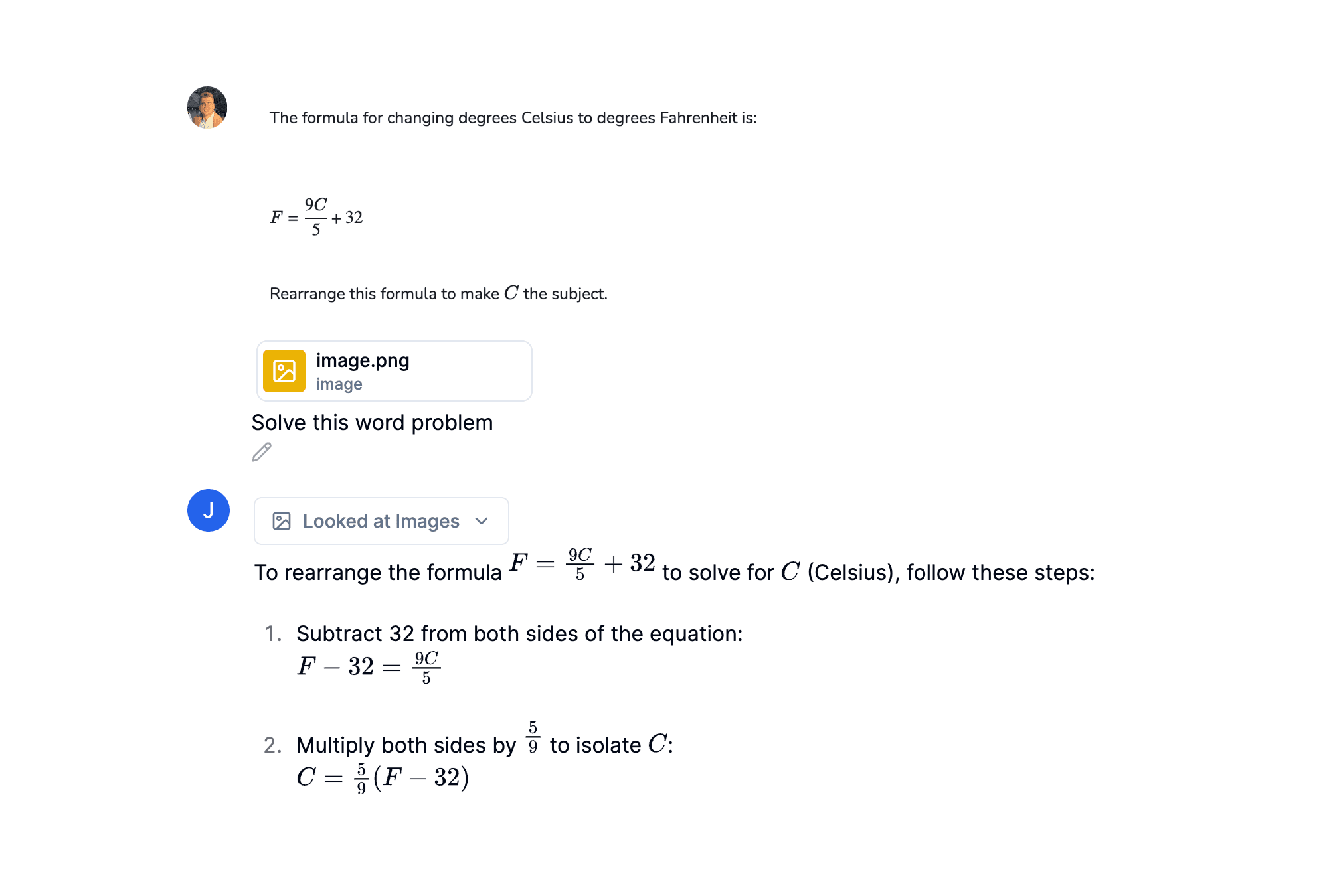 IA resolviendo un problema verbal de álgebra.