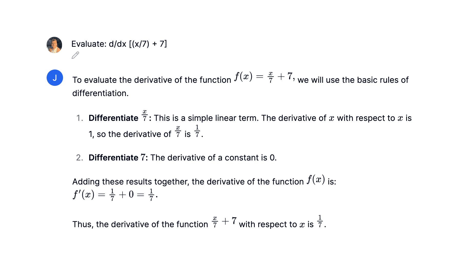 IA resolviendo ecuación matemática de álgebra.