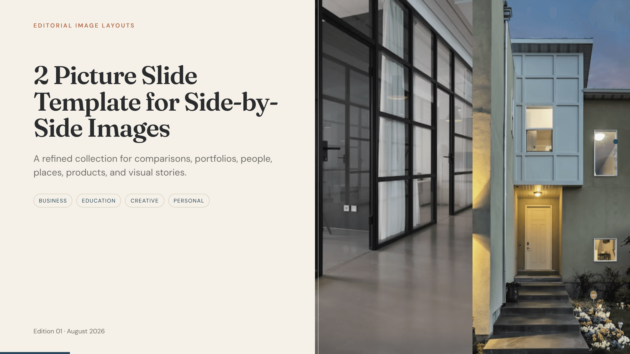 2 Picture Slide Template preview