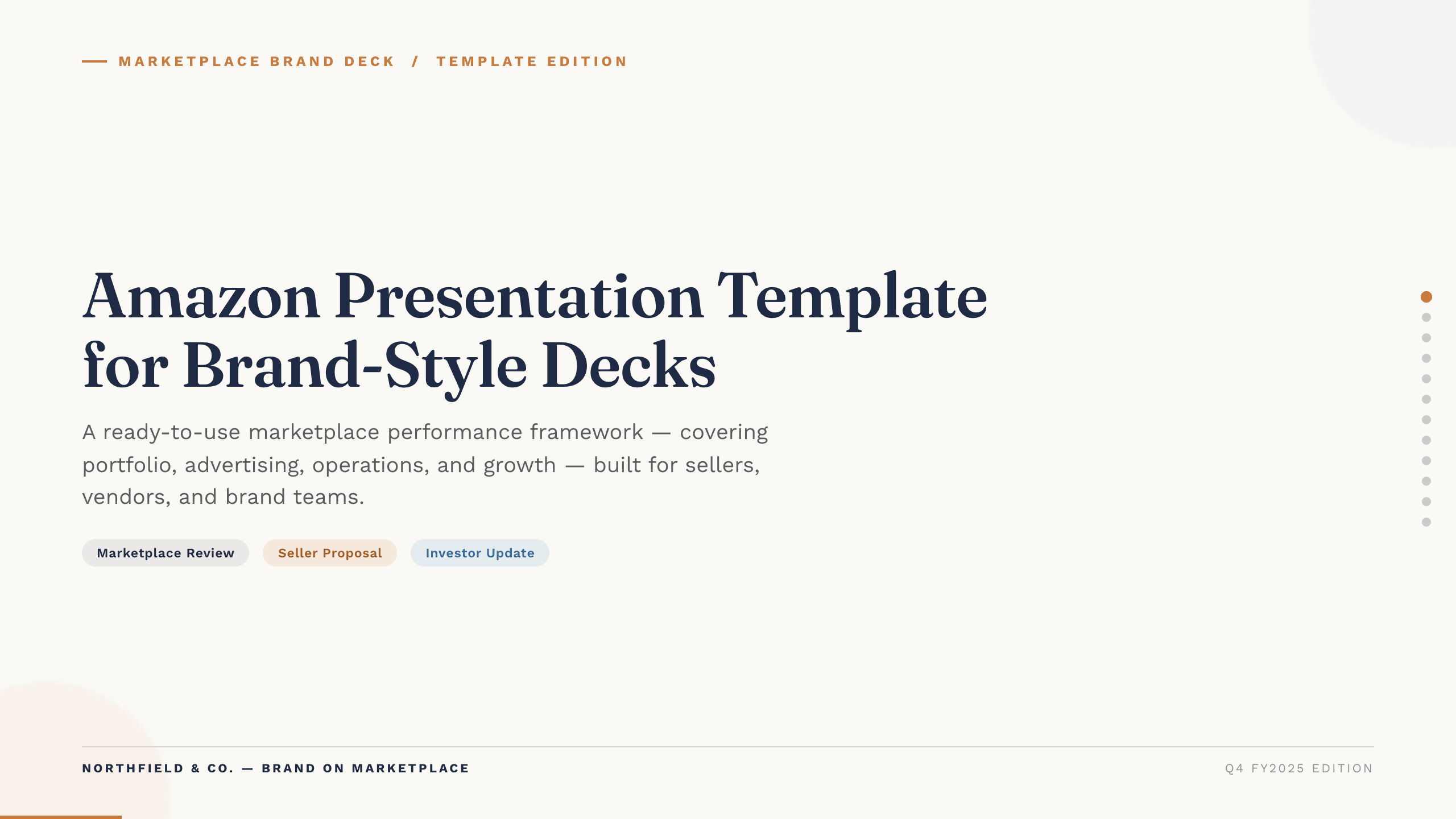 Amazon Presentation Template preview