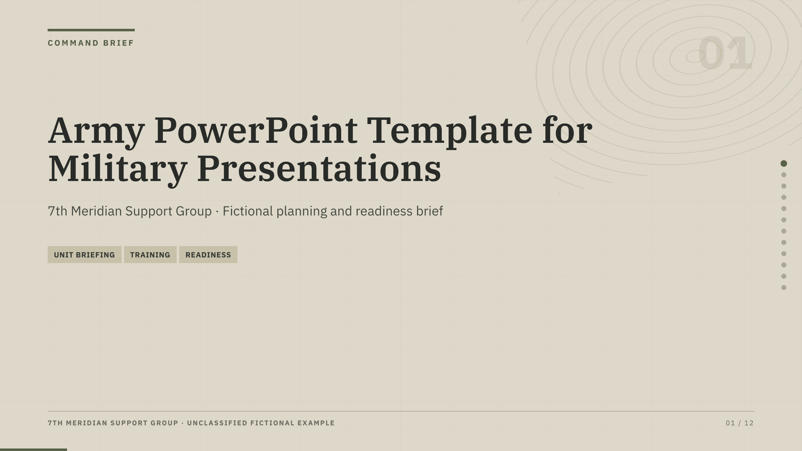 Army PowerPoint Template preview