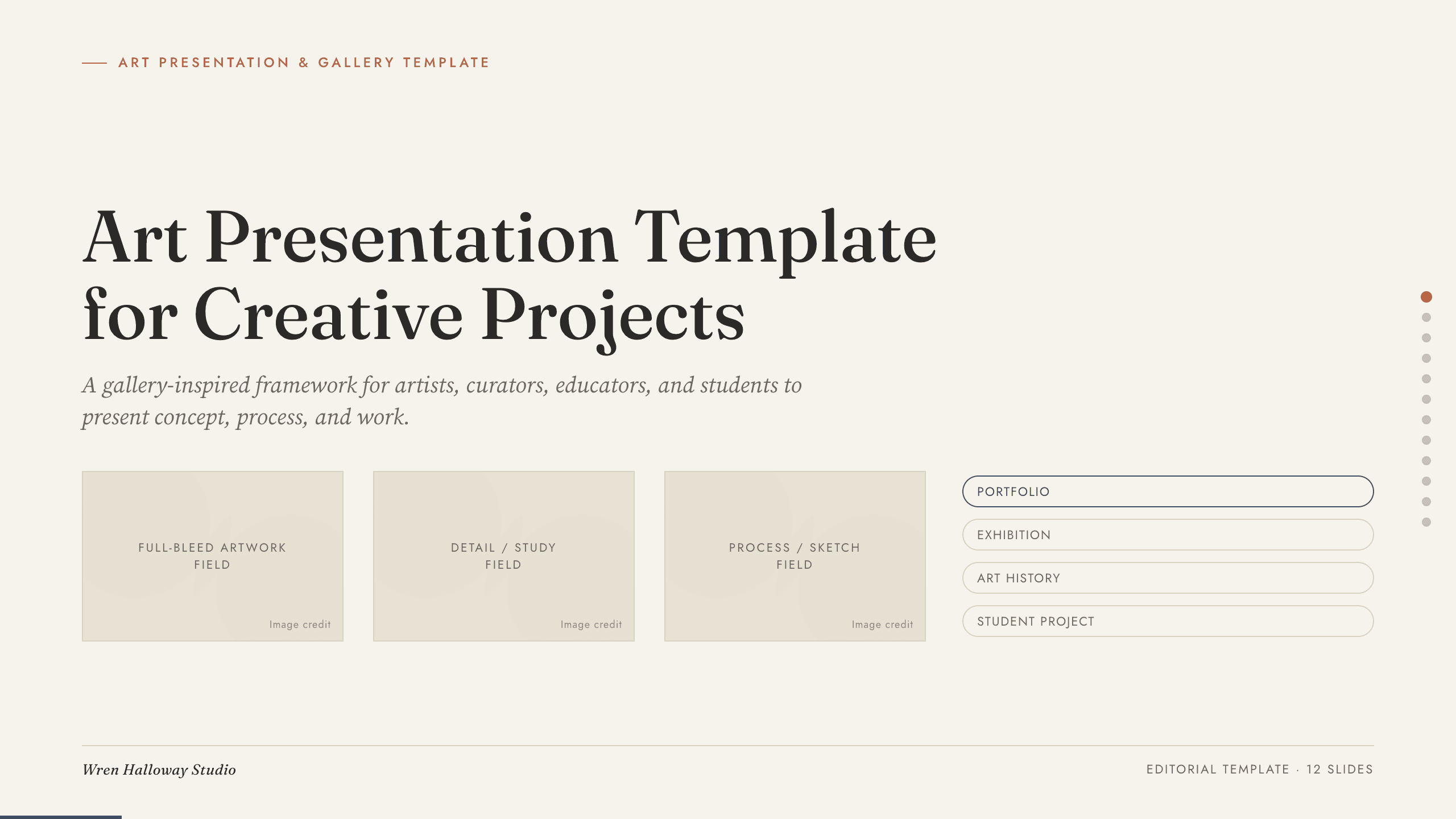 Art Presentation Template preview