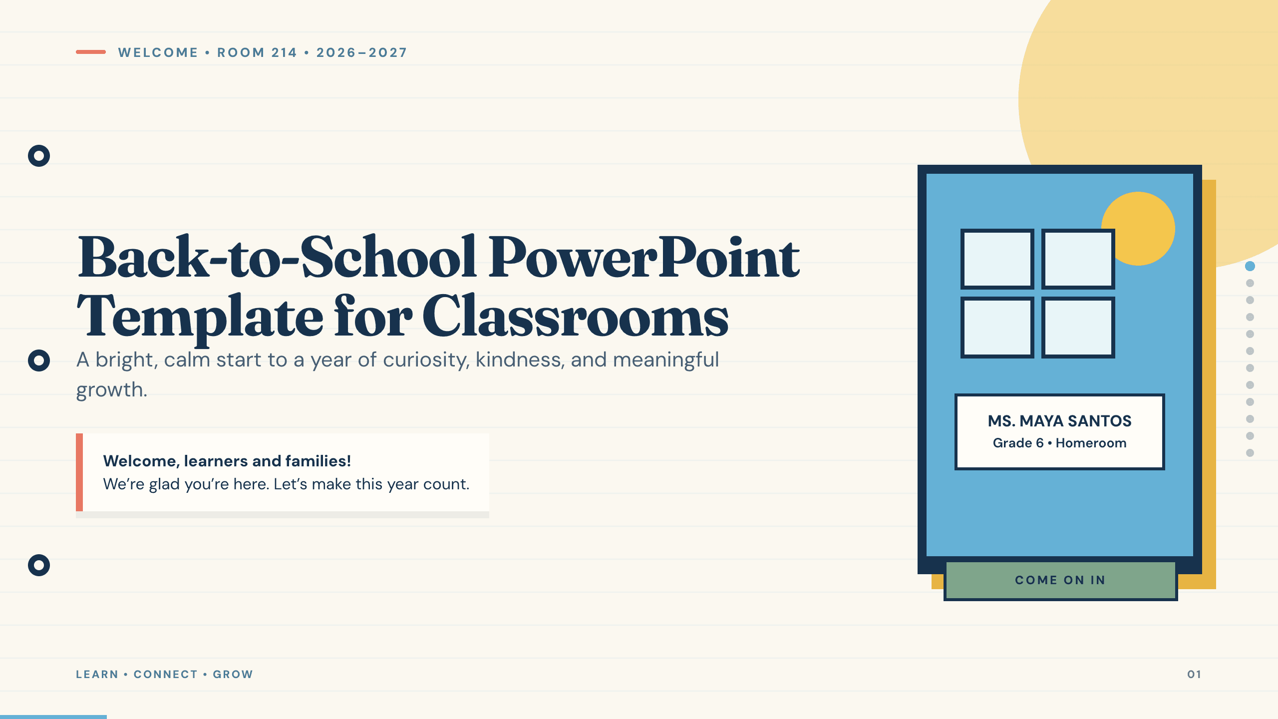 Back-to-School PowerPoint Template preview