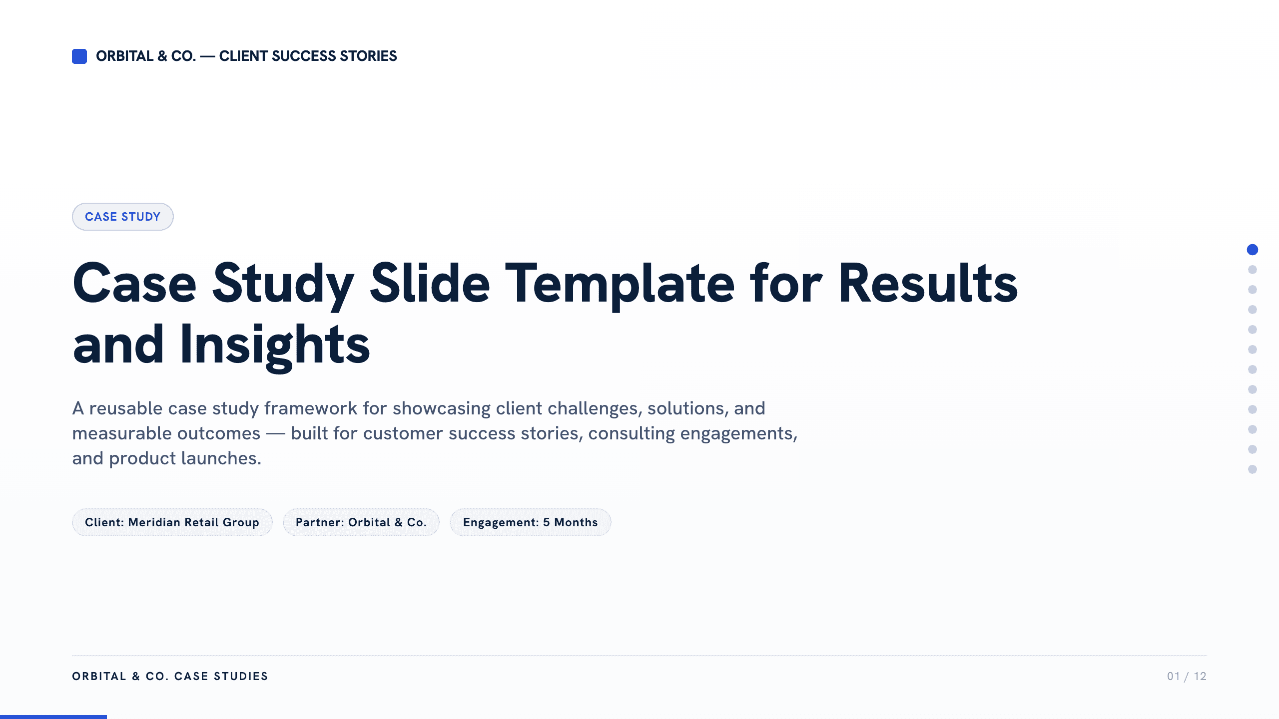 Case Study Slide Template preview