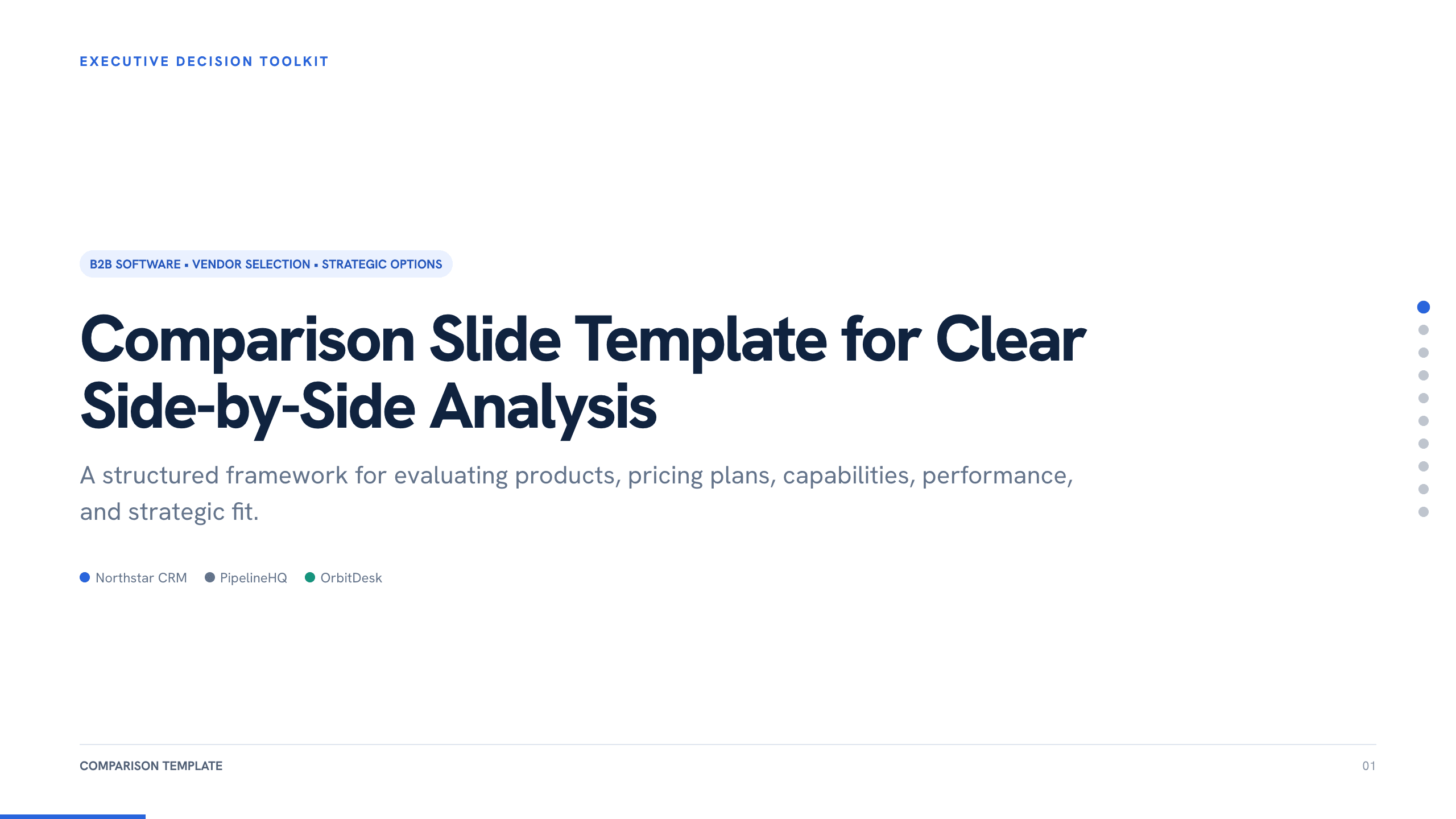 Comparison Slide Template preview