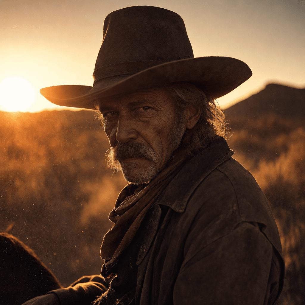 Cowboy sunset