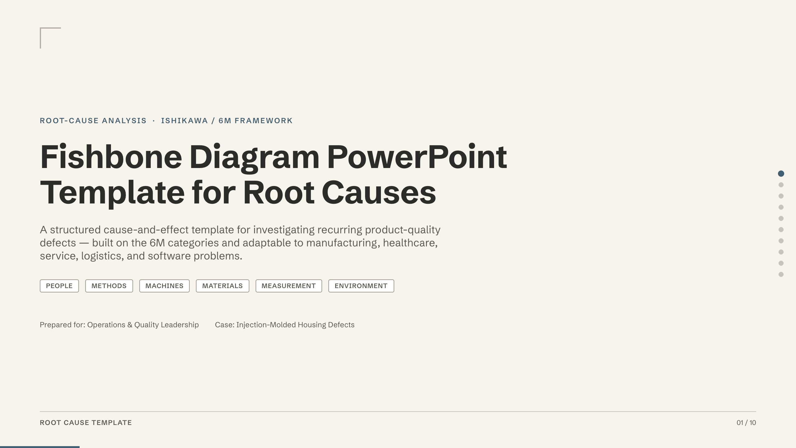 Fishbone Diagram PowerPoint Template preview