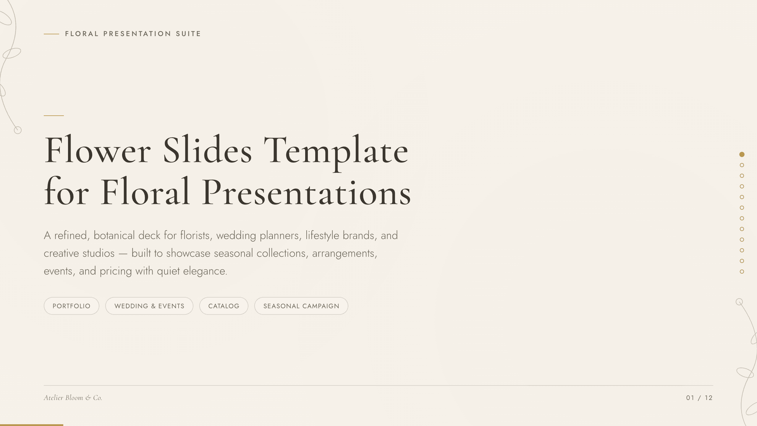 Flower Slides Template preview
