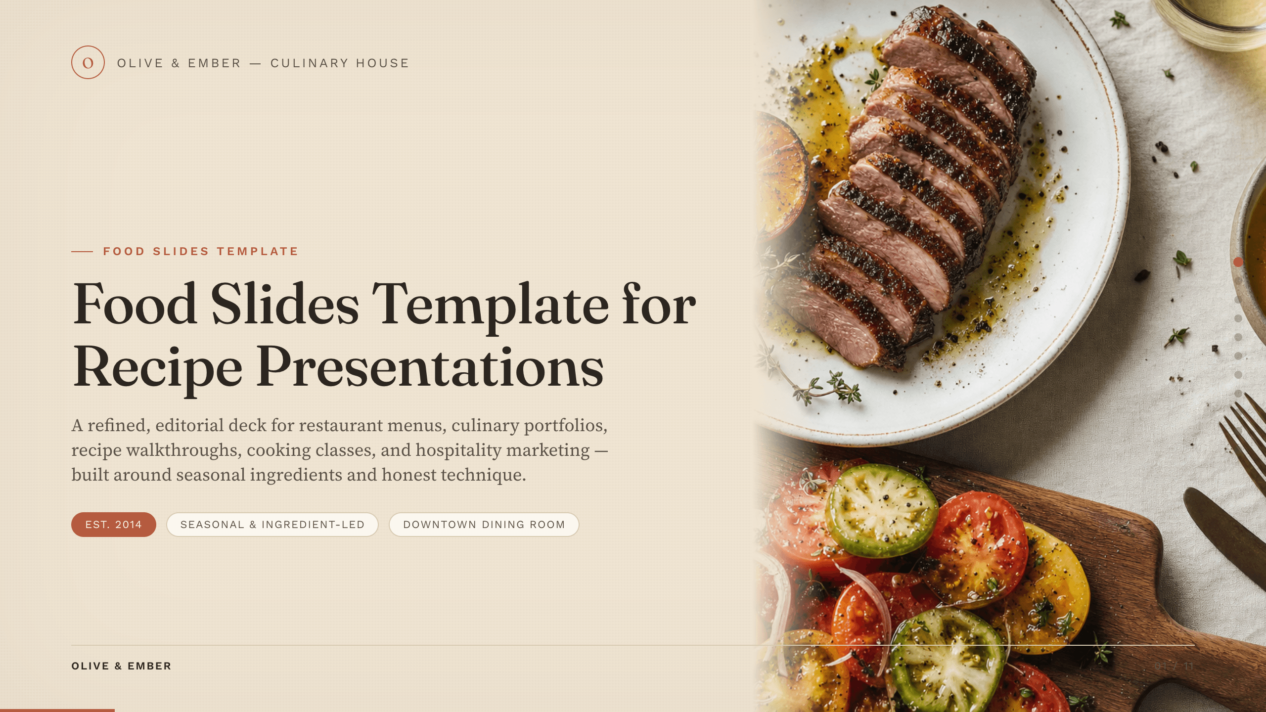 Food Slides Template preview