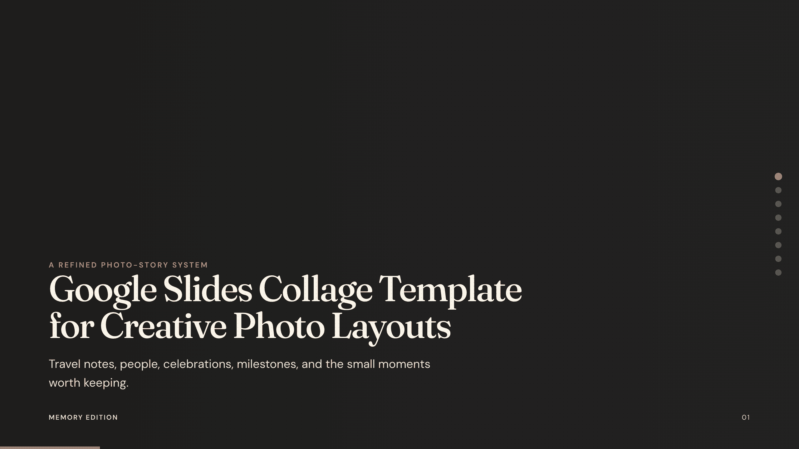 Google Slides Collage Template preview