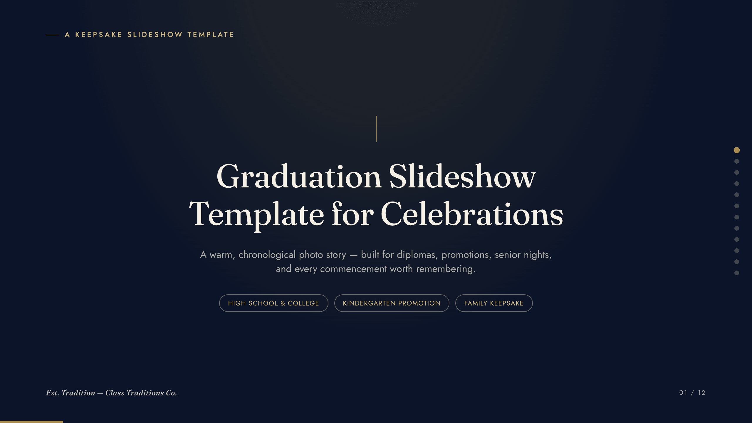 Graduation Slideshow Template preview