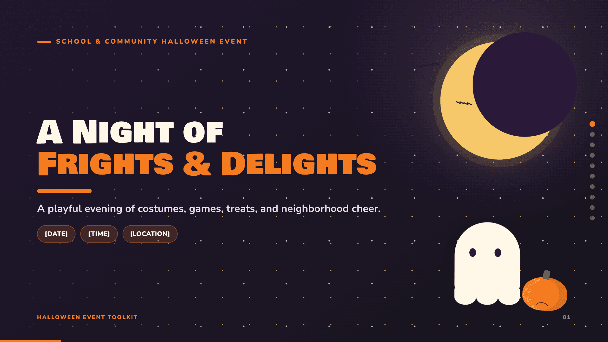 Halloween Google Slides template preview