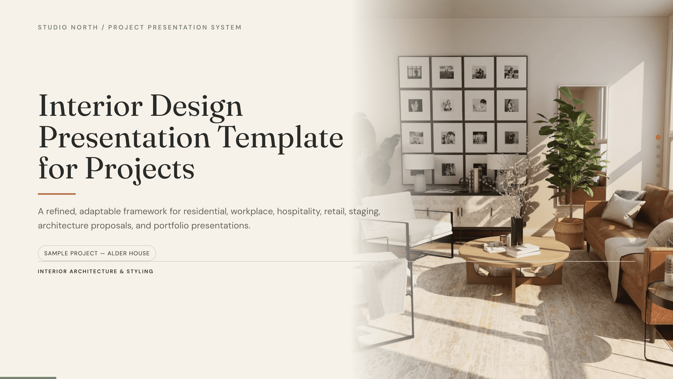 Interior Design Presentation Template preview