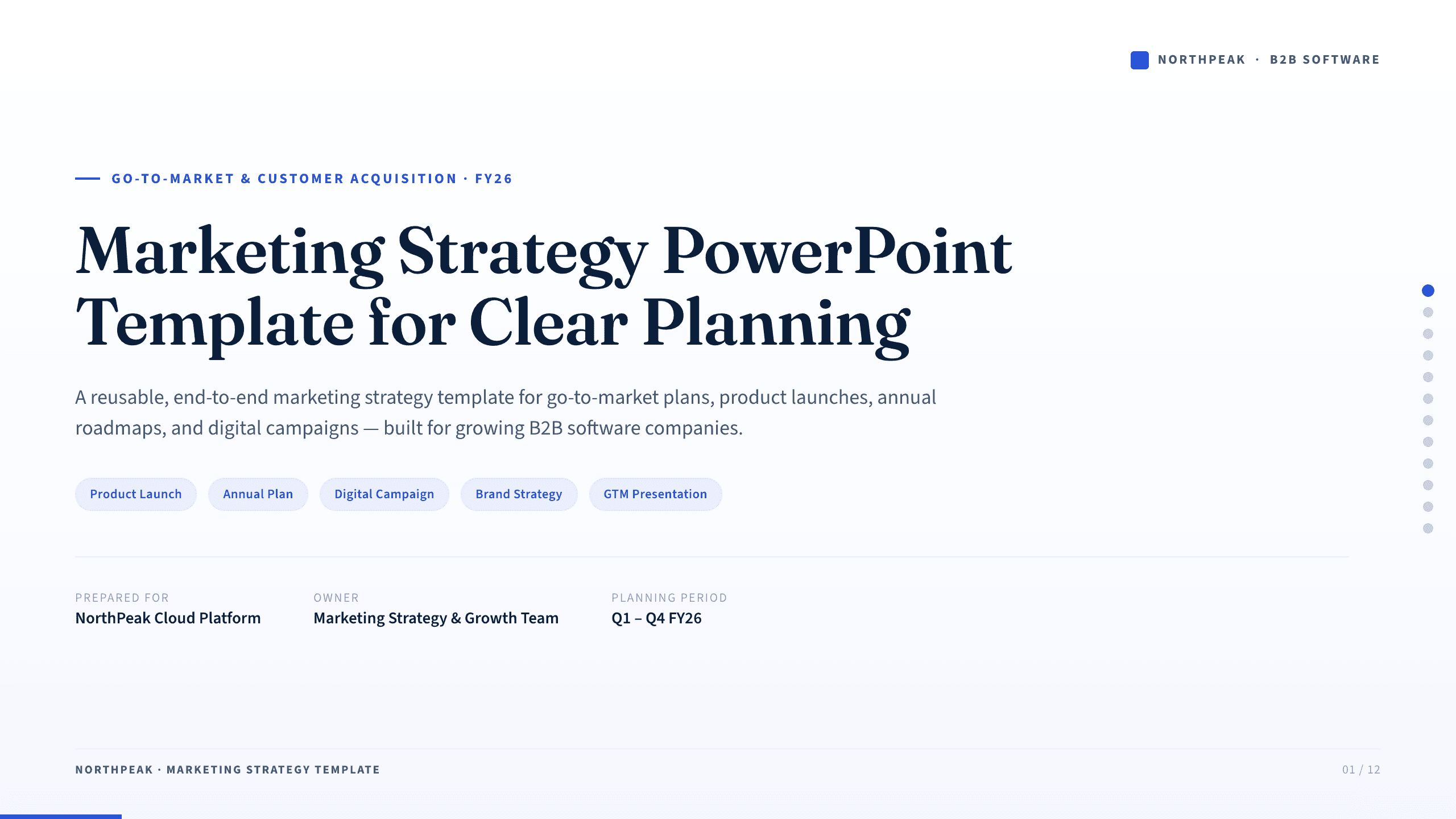 Marketing Strategy PowerPoint Template preview