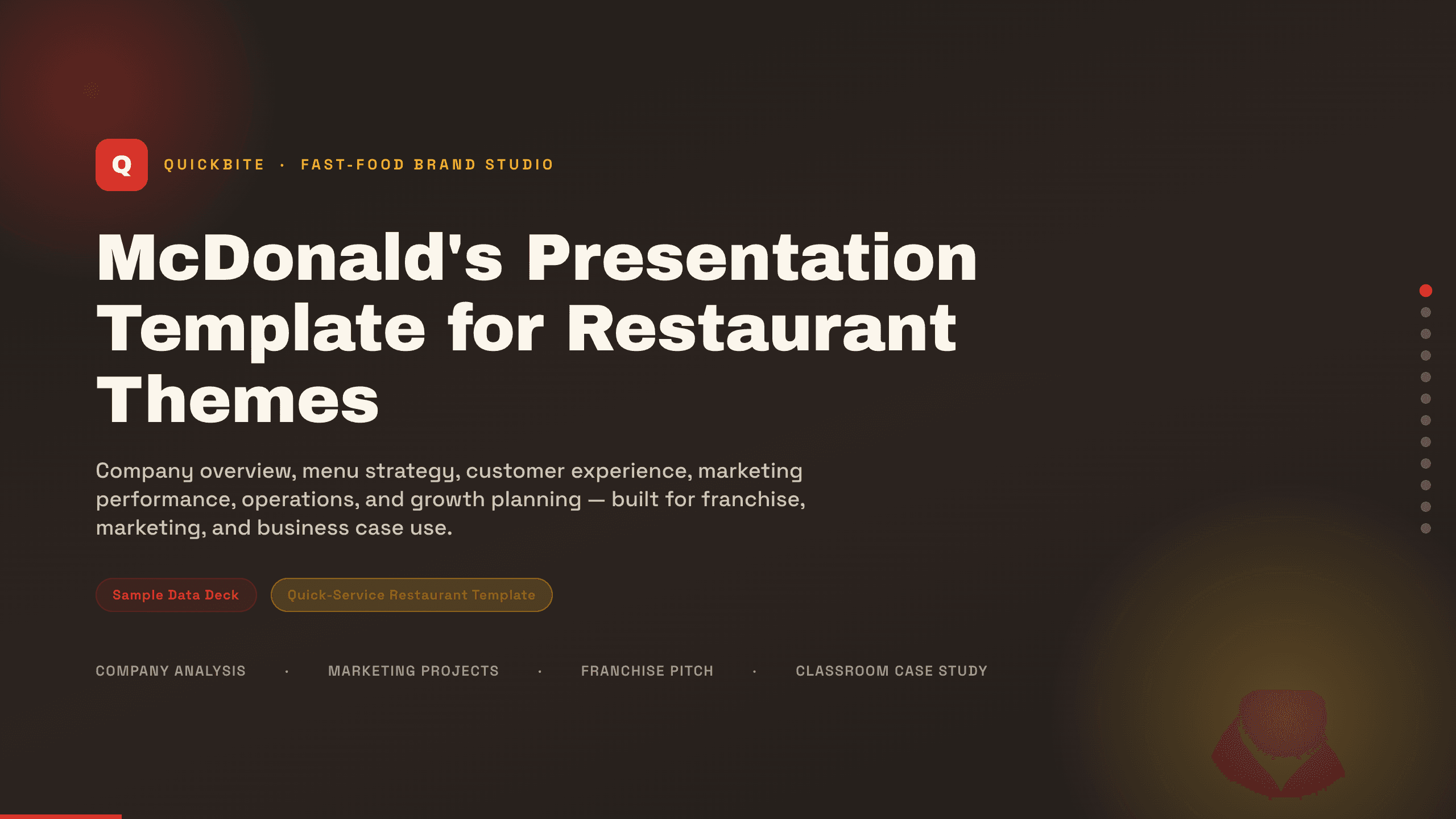 McDonald's Presentation Template preview