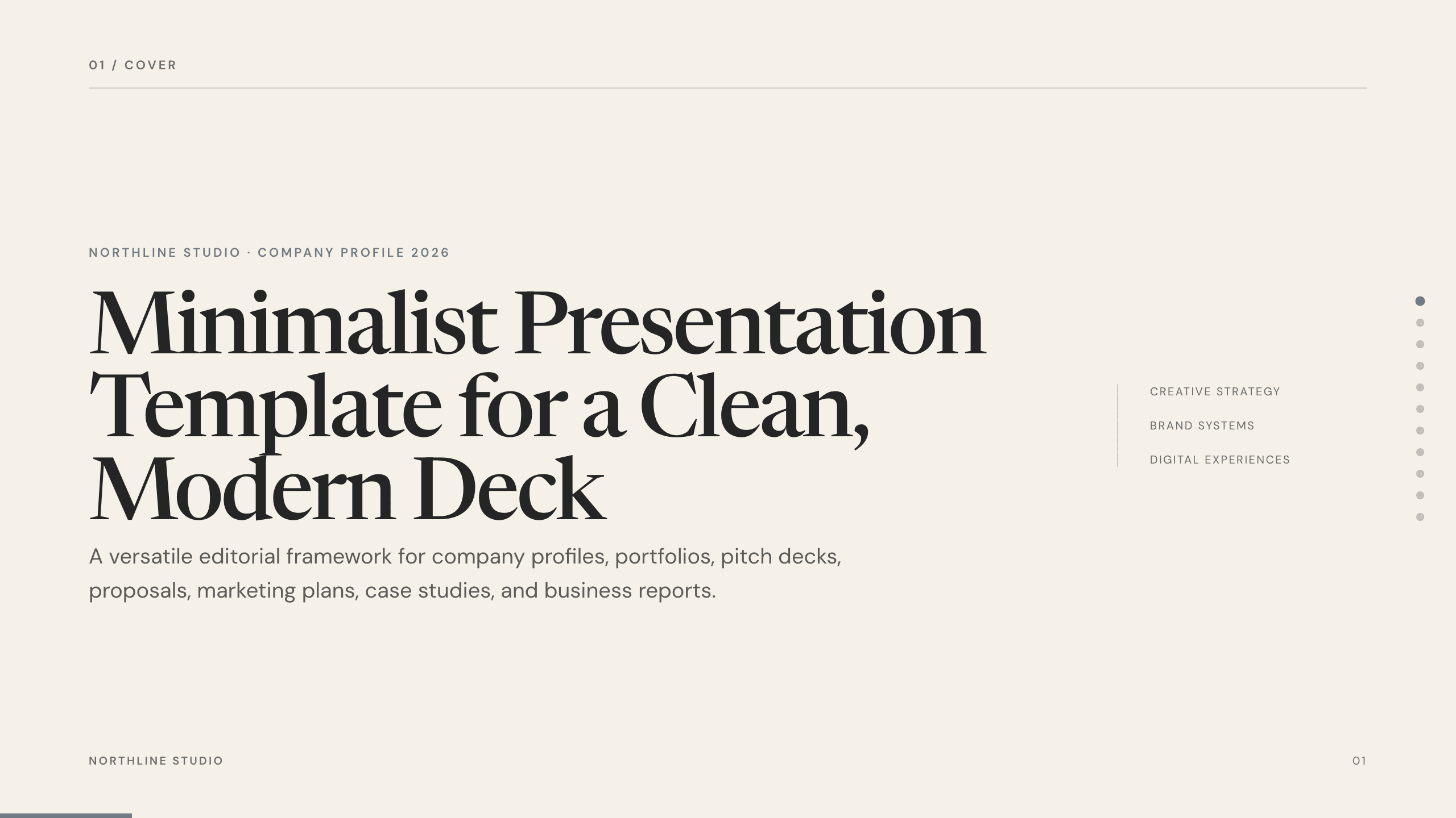 Minimalist Presentation Template preview