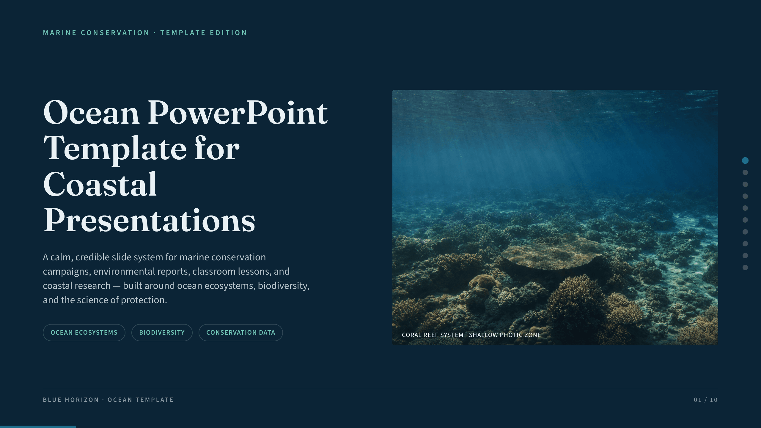 Ocean PowerPoint Template preview
