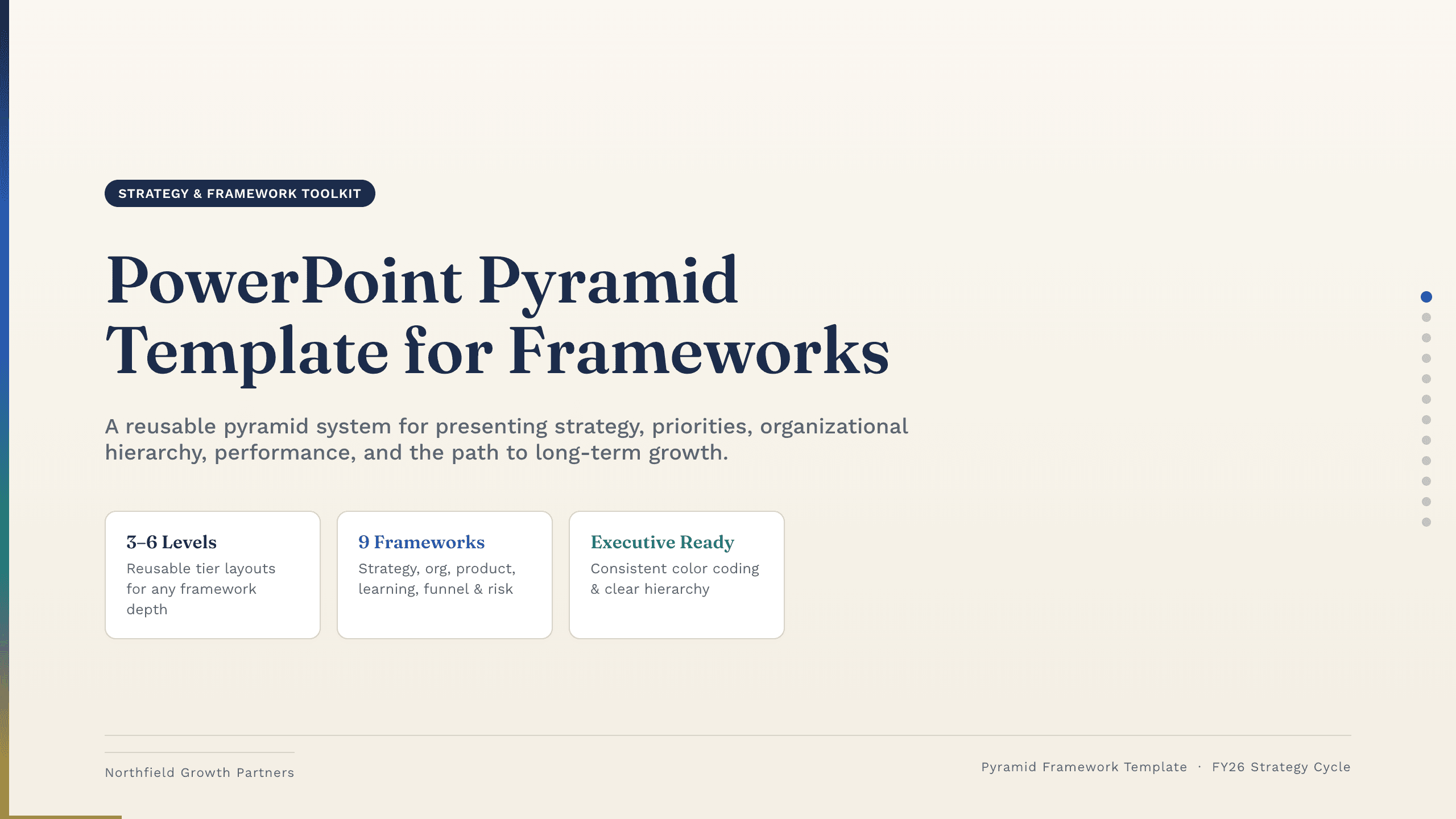 PowerPoint Pyramid Template preview