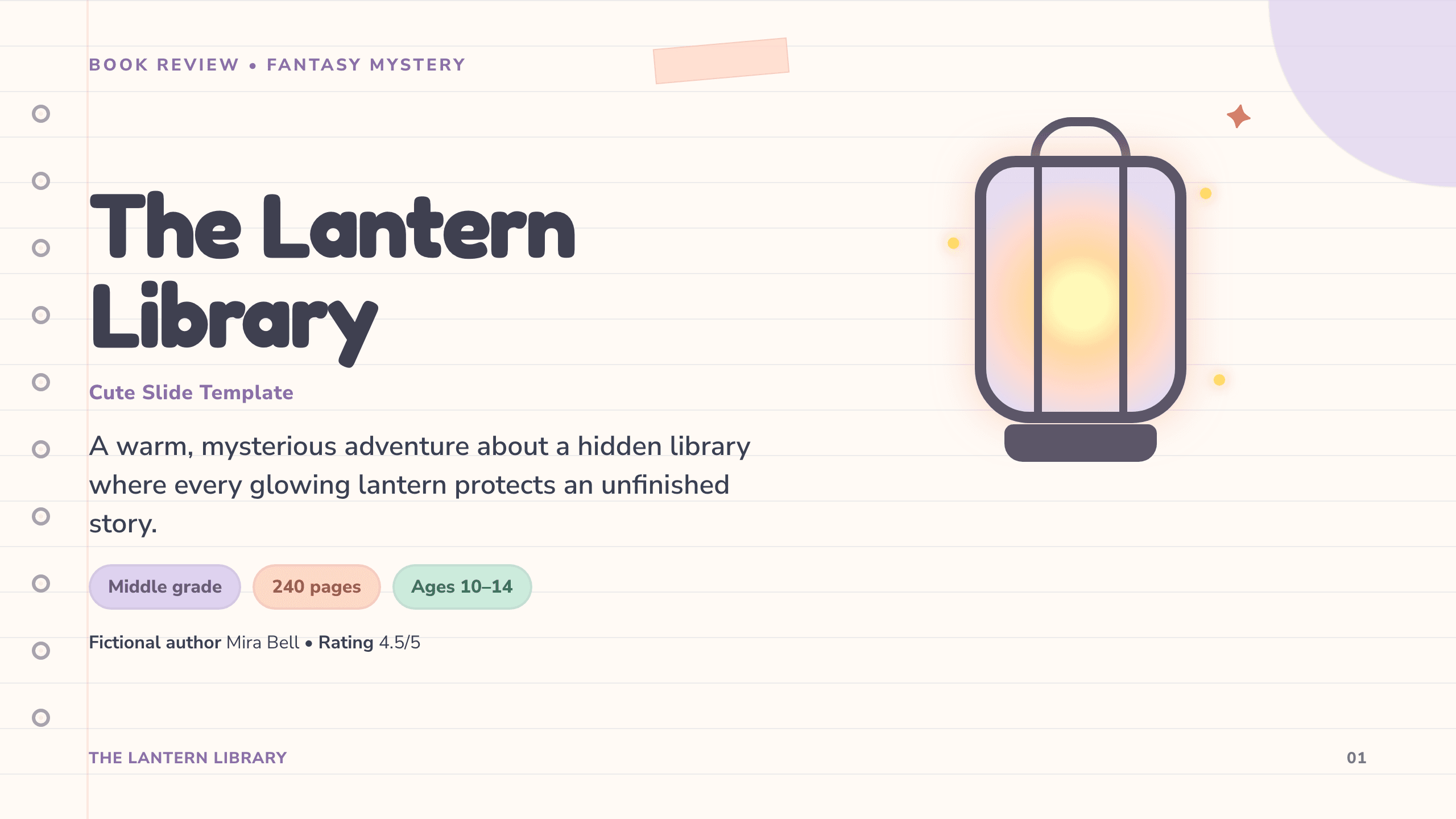 Cute slide templates preview