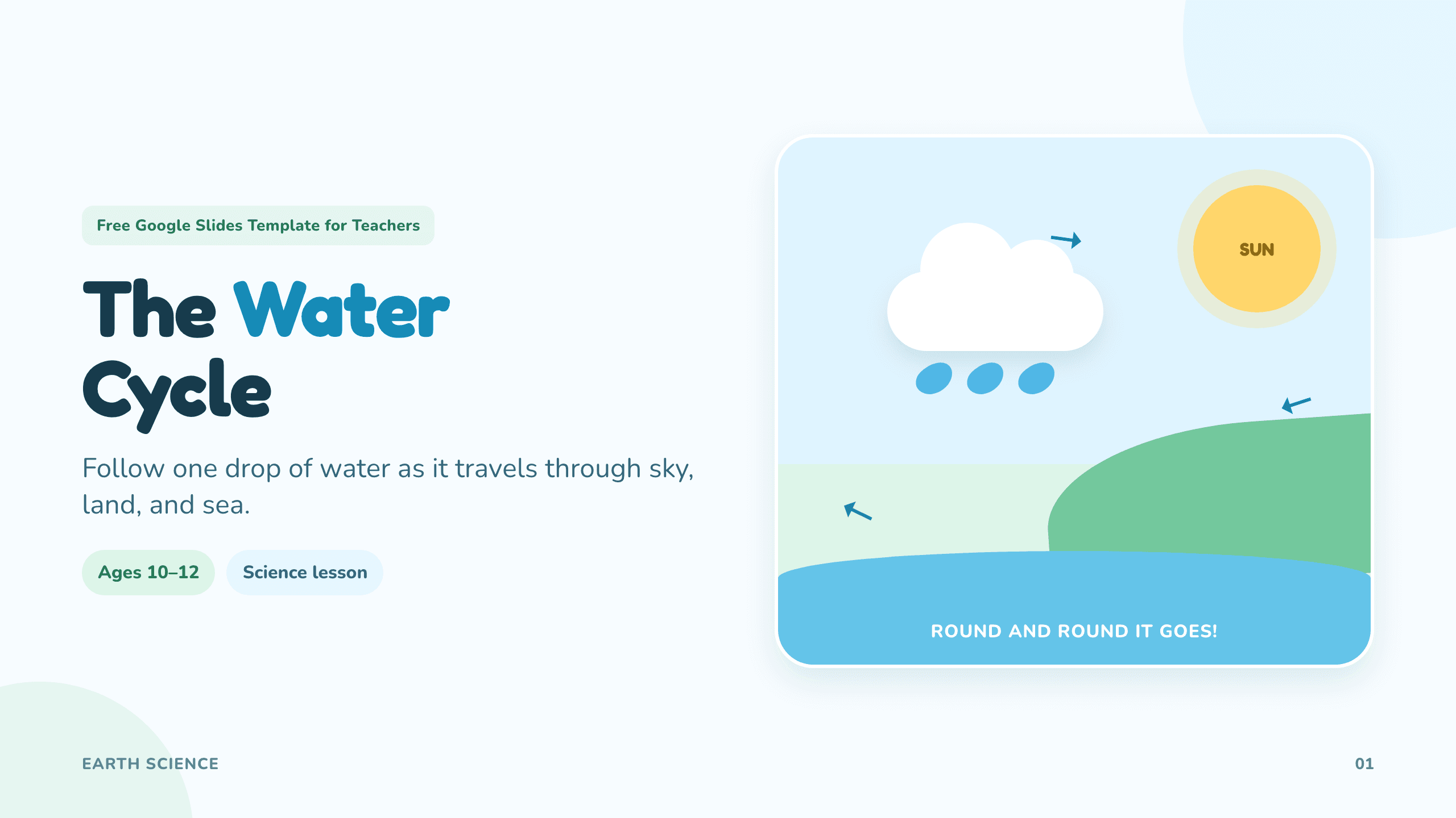 Google Slides template for teachers preview