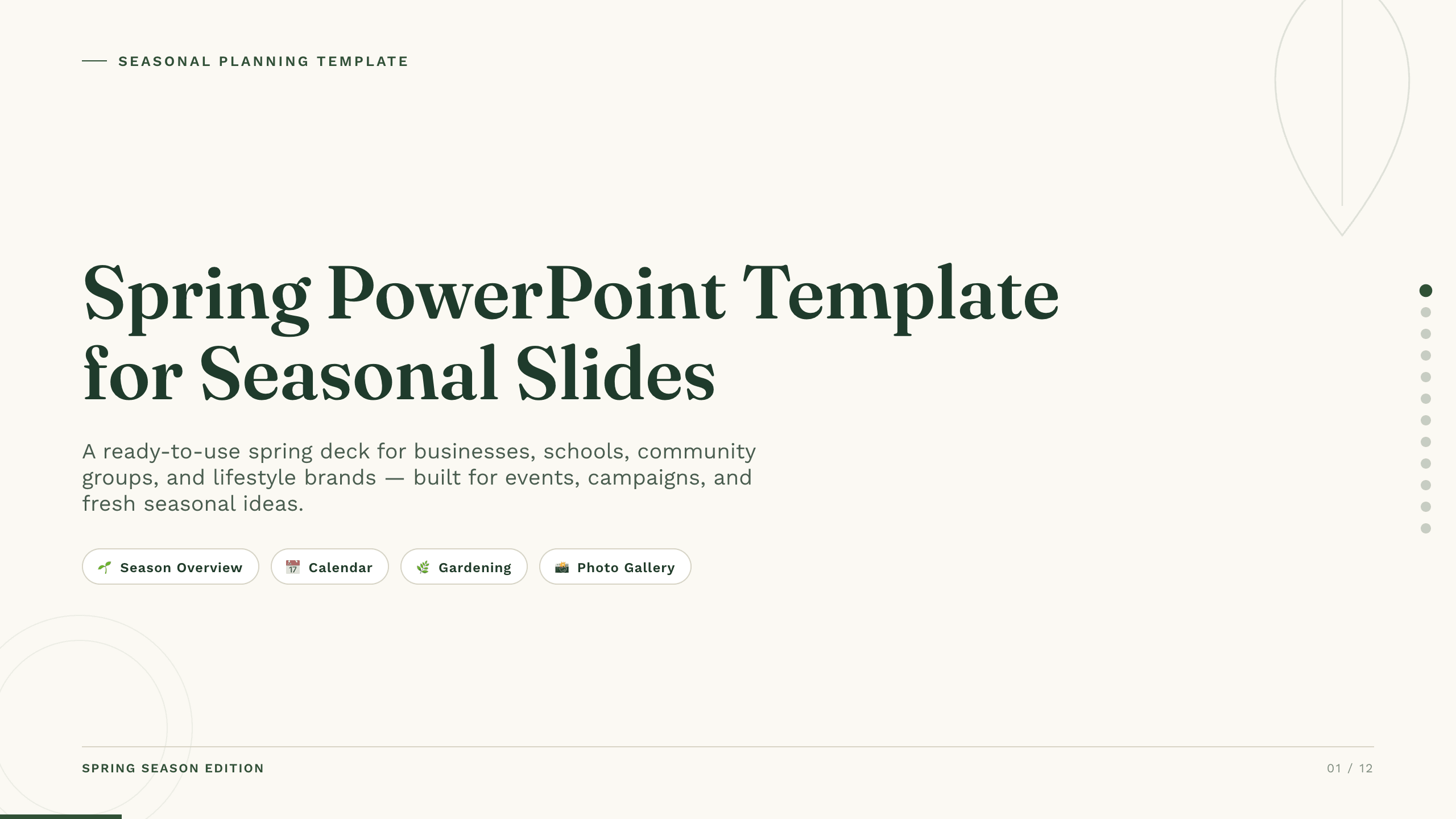 Spring PowerPoint Template preview