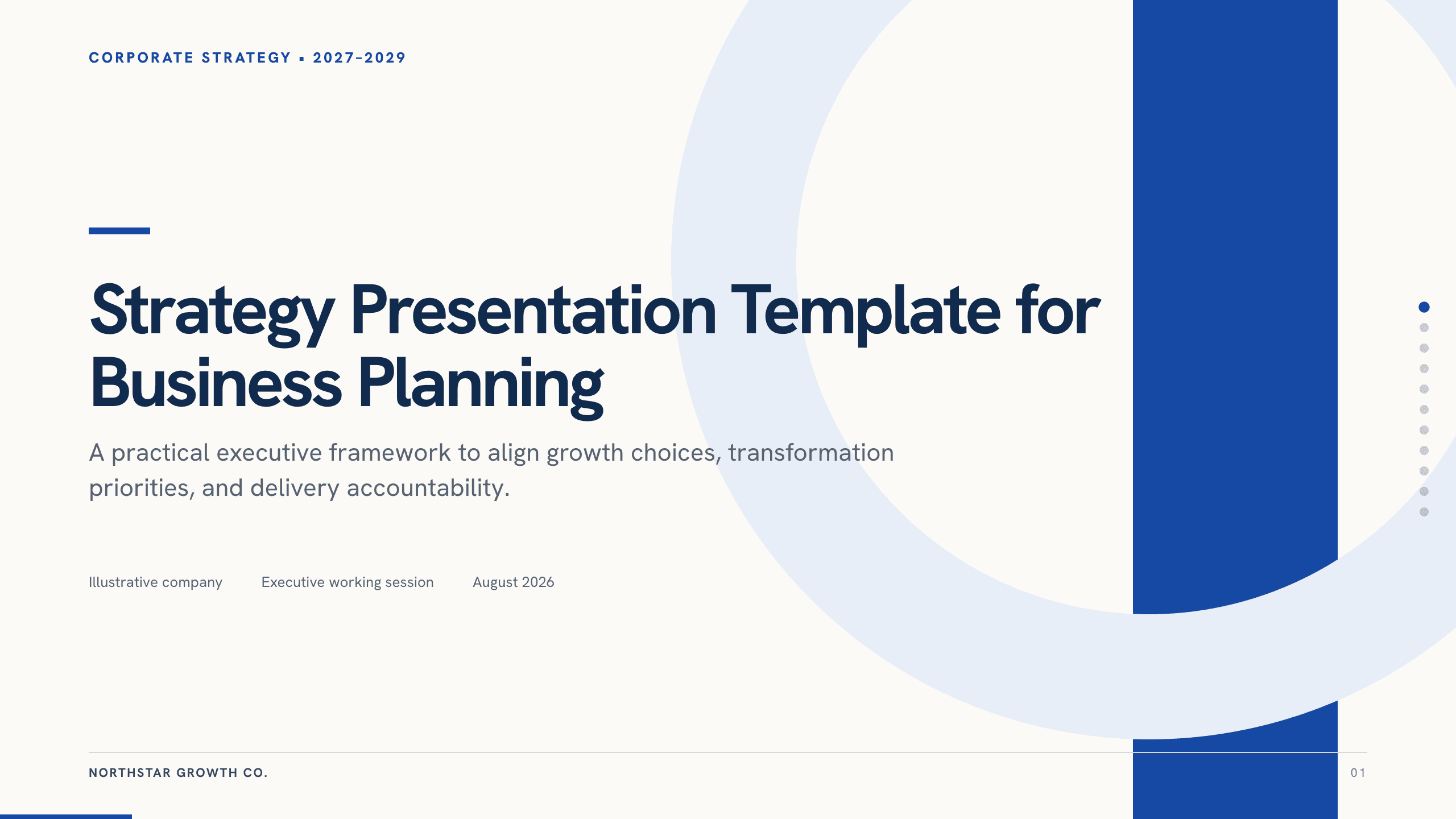 Strategy Presentation Template preview
