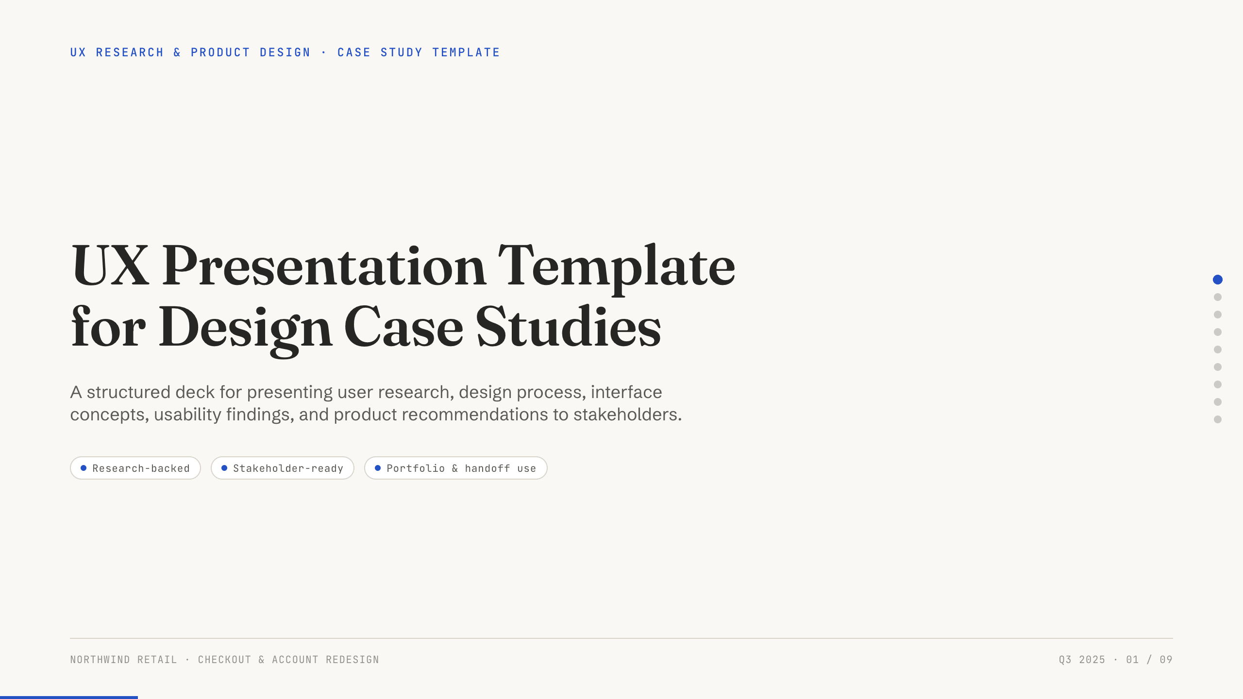 UX Presentation Template preview