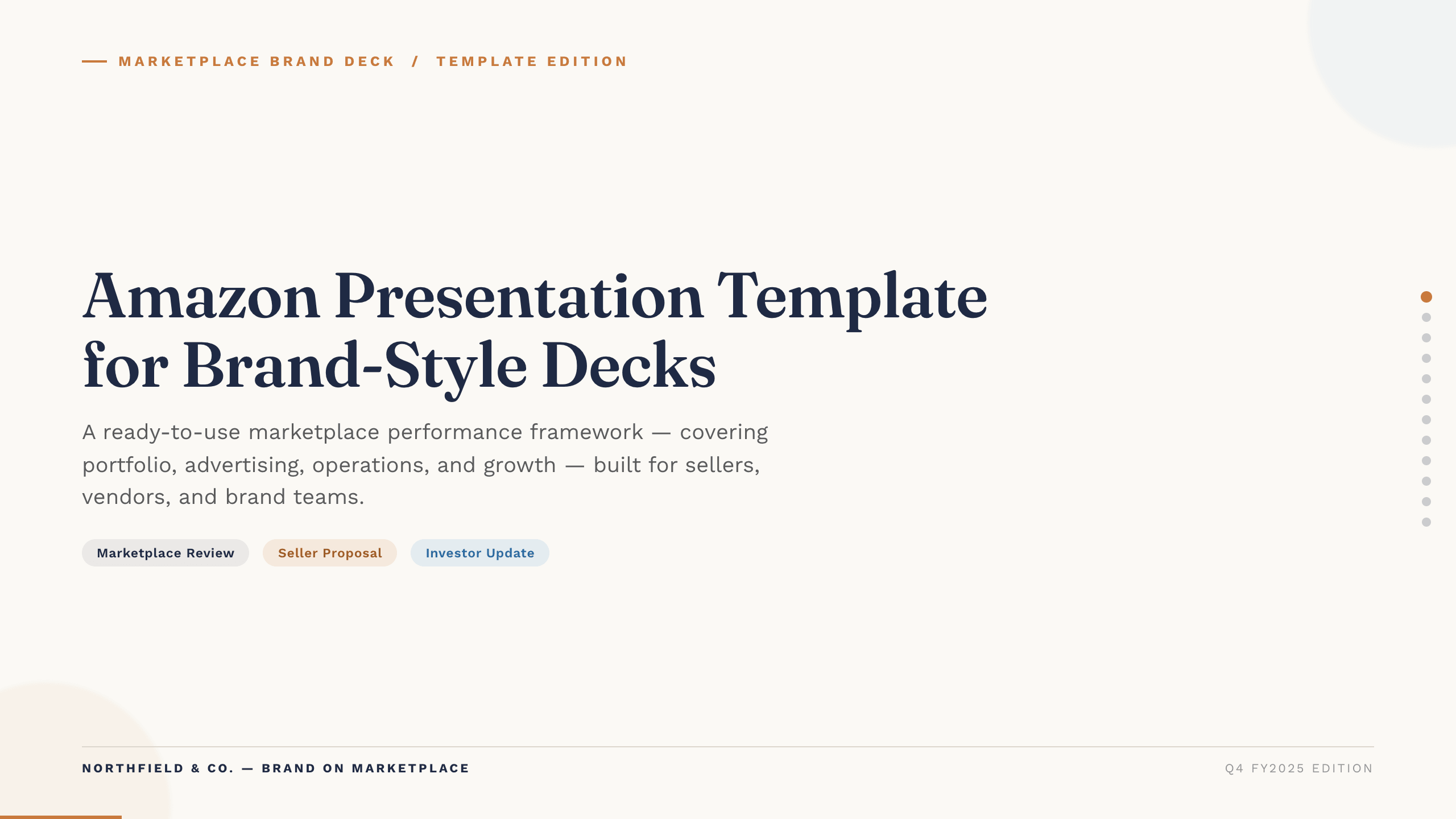 Amazon Presentation Template example deck made in Julius