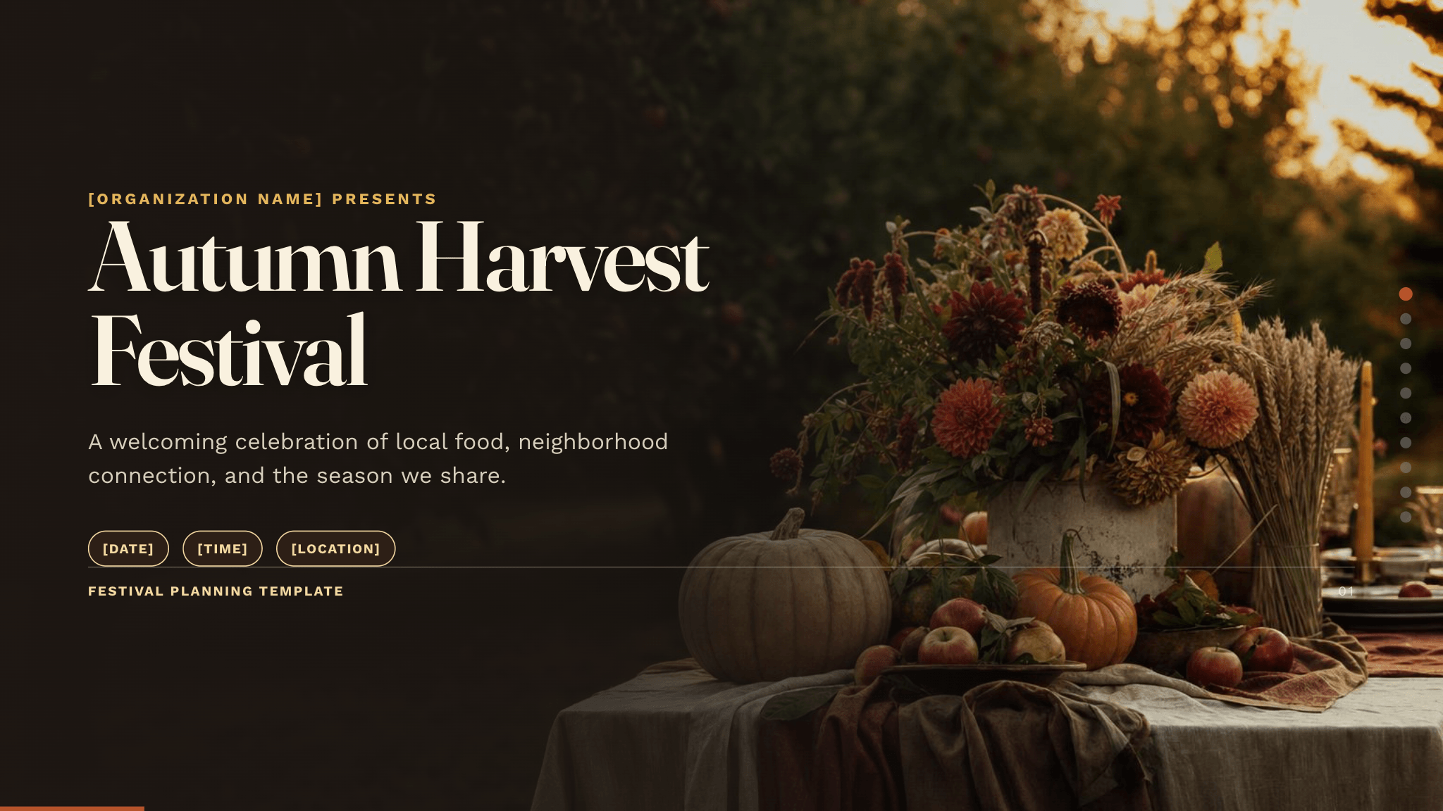Autumn harvest festival example deck made in Julius
