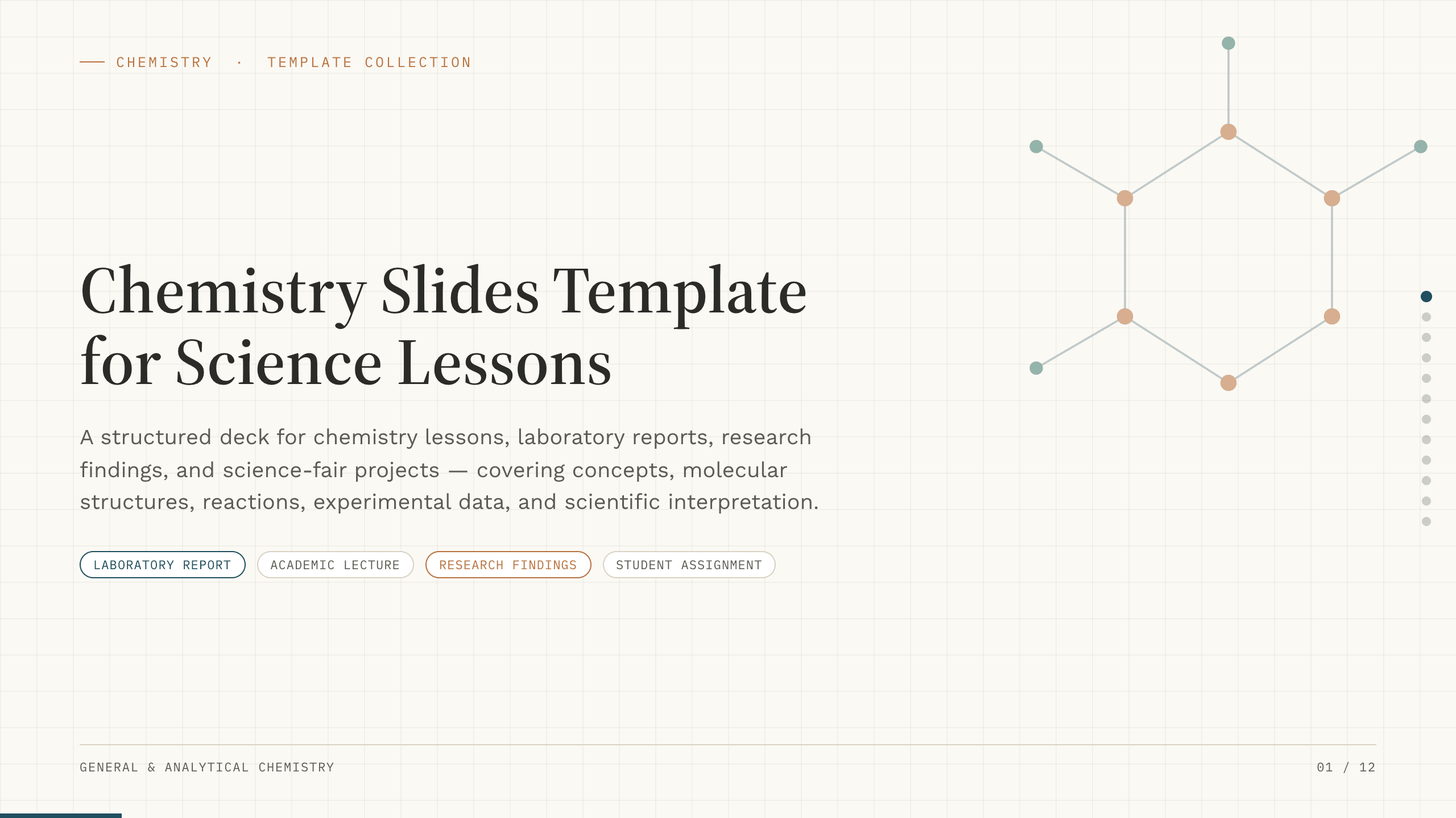 Chemistry Slides Template example deck made in Julius