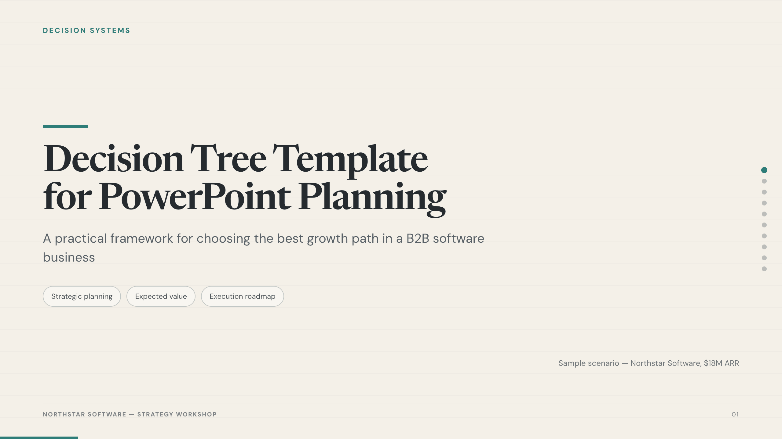 Decision Tree Template example deck made in Julius