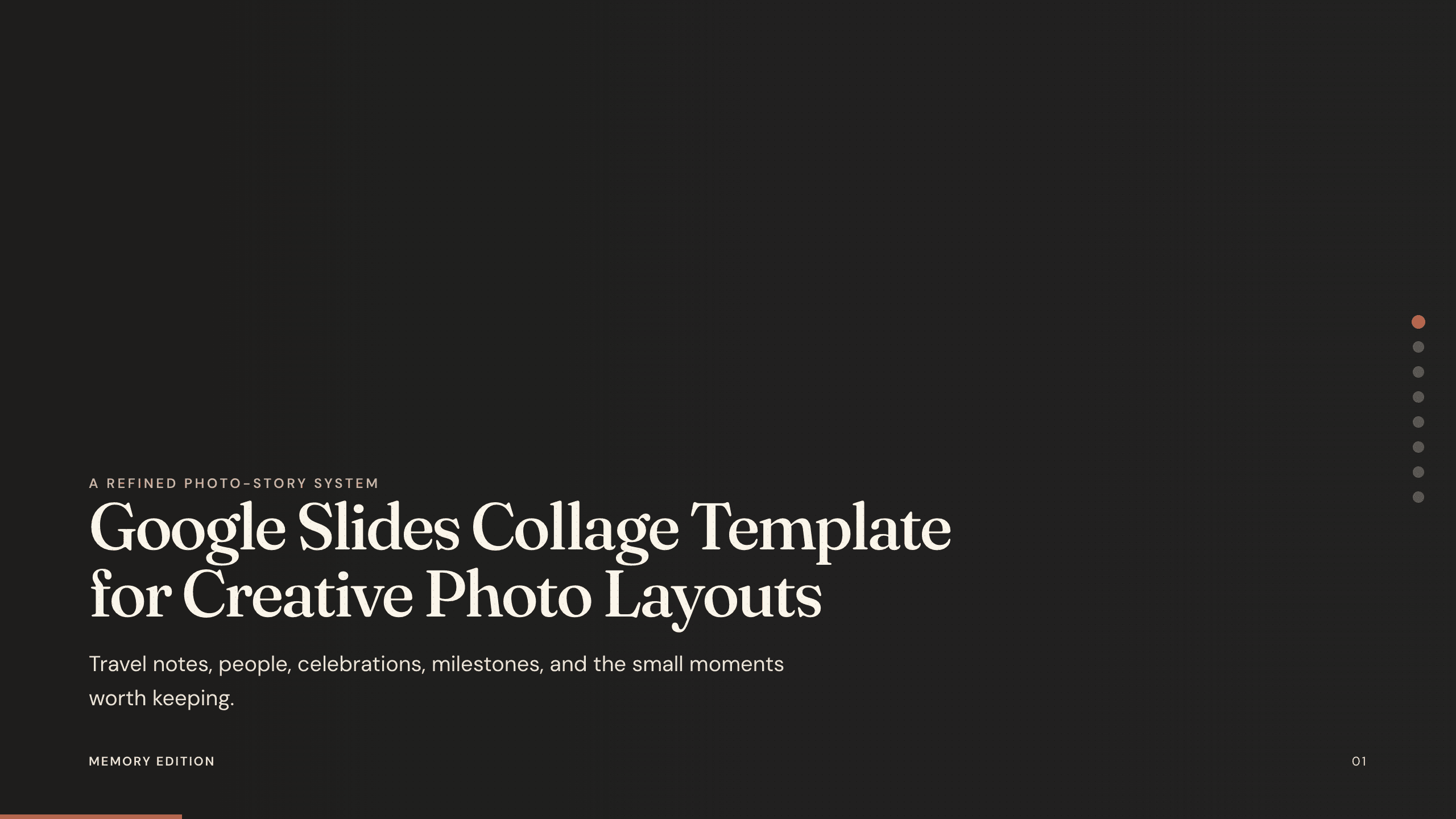 Google Slides Collage Template example deck made in Julius