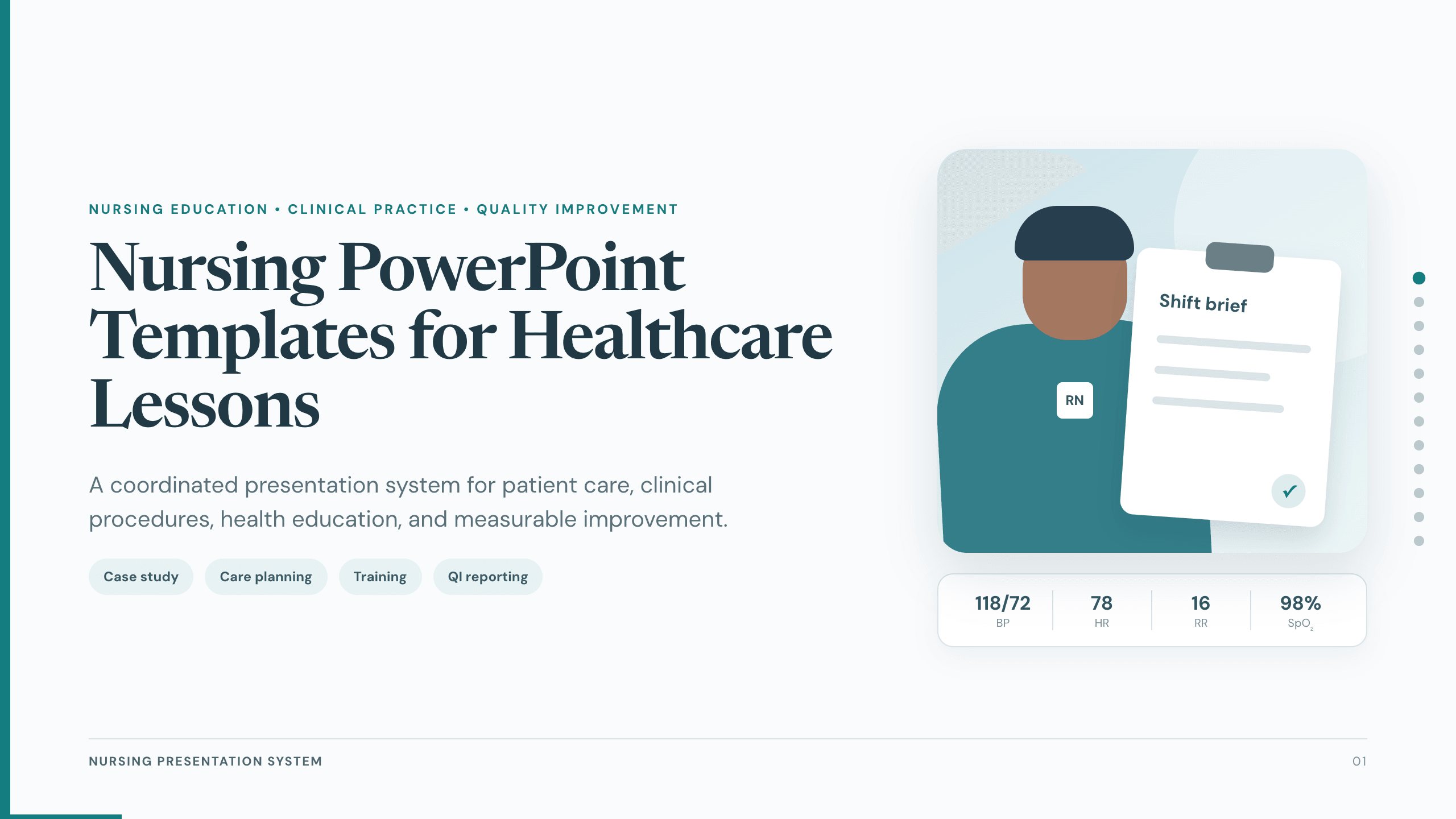 Nursing PowerPoint Templates example deck made in Julius
