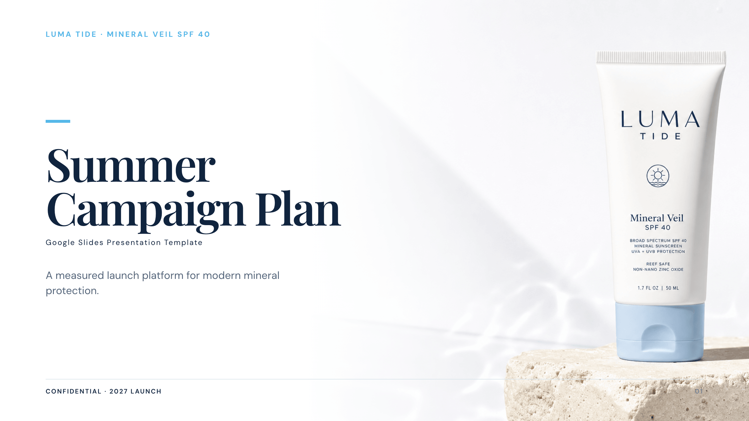 Summer campaign plan example deck made in Julius