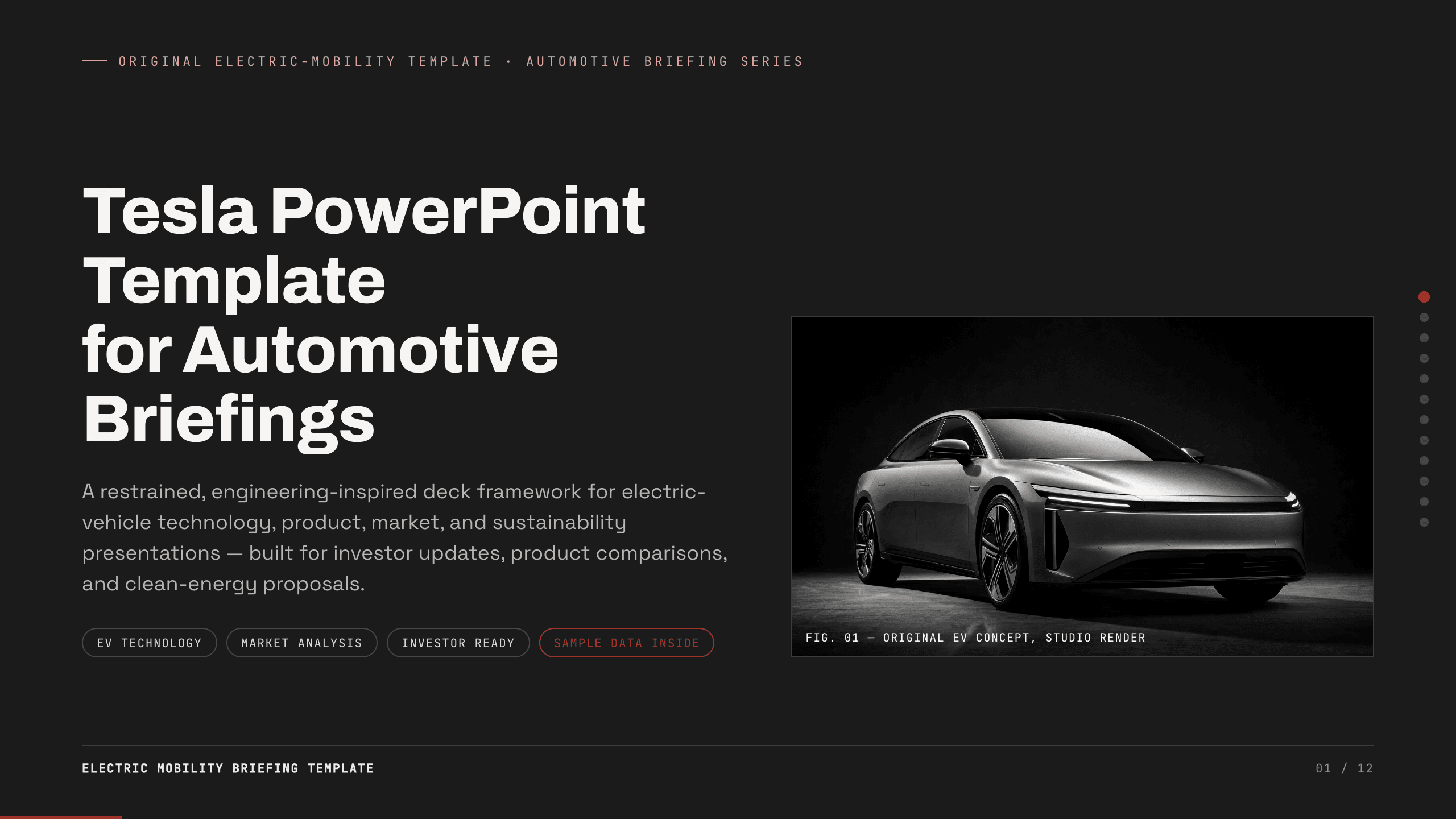 Tesla PowerPoint Template preview